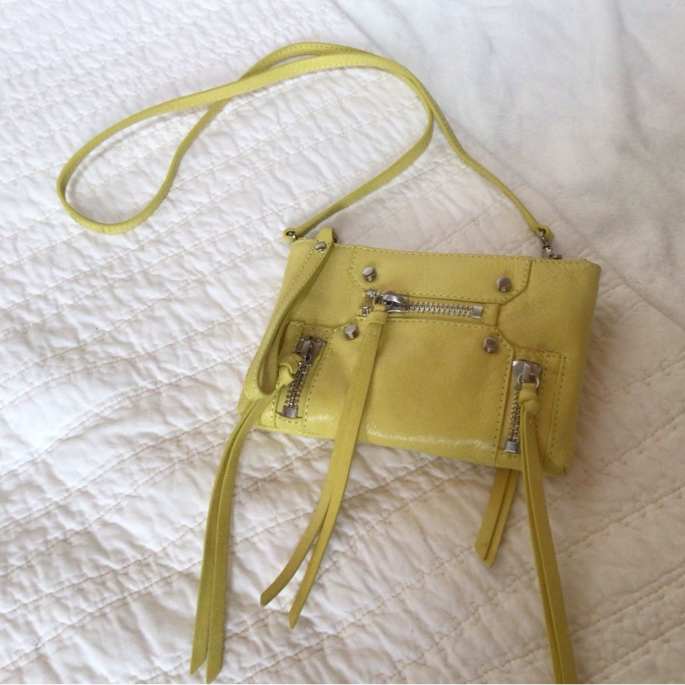 New Botkier Logan Bag Convertible Crossbody/Wristlet in Yellow - Picture 2 of 10